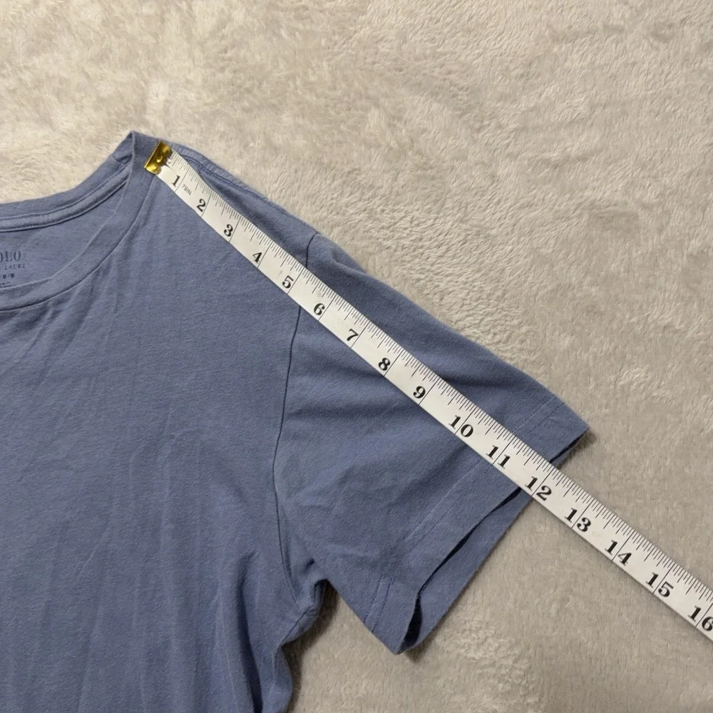Polo Ralph Lauren Size M Men's Short Sleeve T-Shirt Slim Fit Blue Preppy Casual